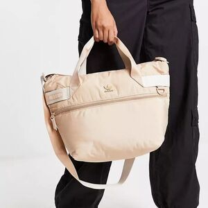 Adidas Puffer Shopper Tote Bag- Beige